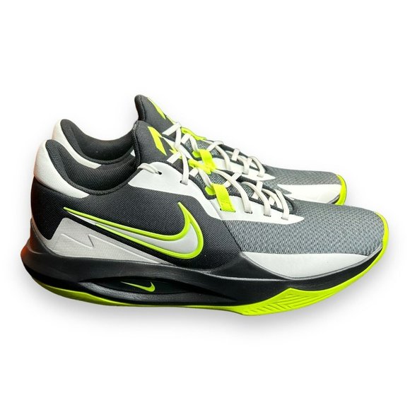 Mens Nike Precision VI 6 Basketball Shoes Size 13 Black Green White DD9535 009 - Picture 4 of 9